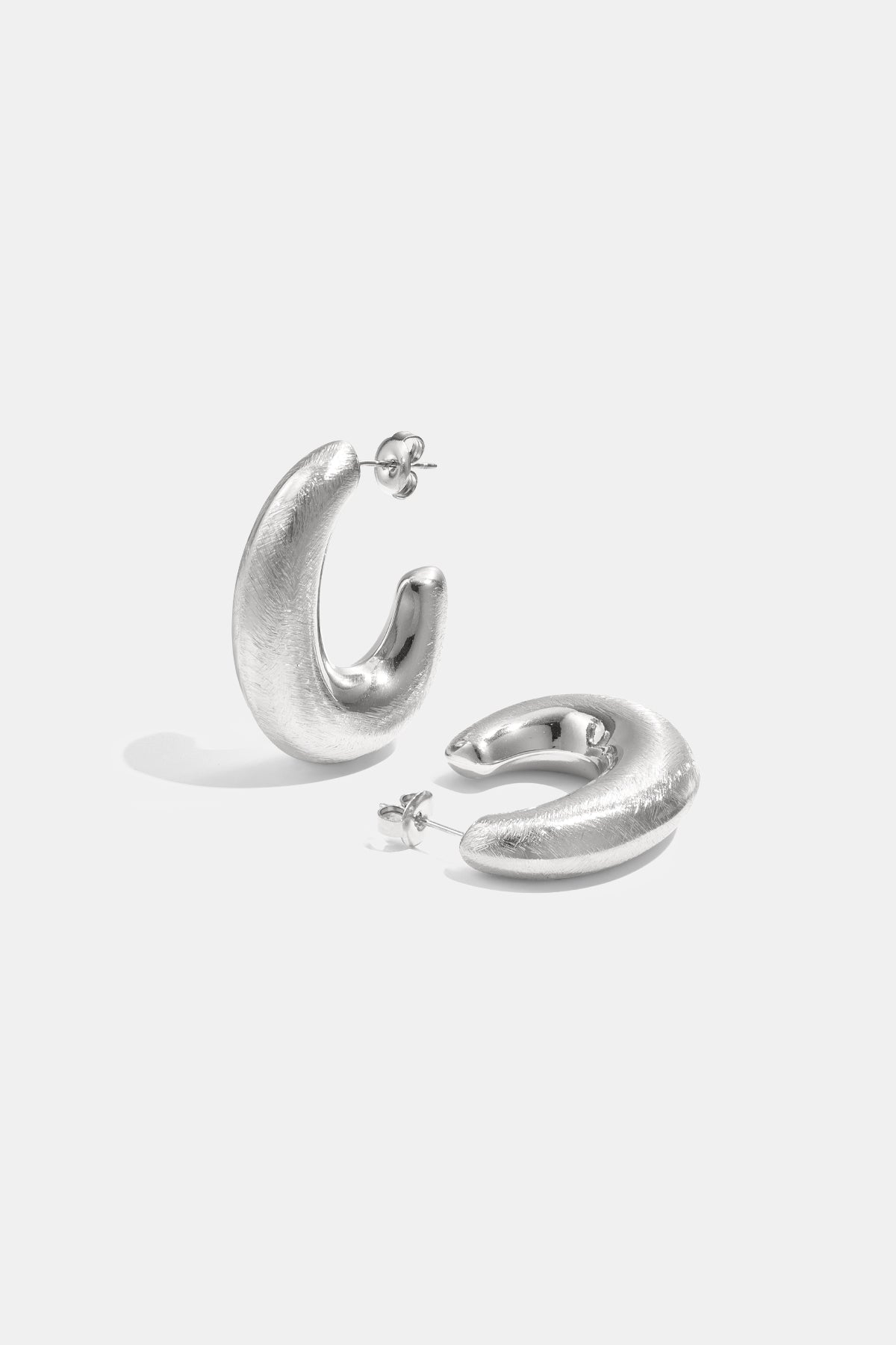 Boucles d'oreilles créoles pour femme en acier inoxydable 304 – couleur or
