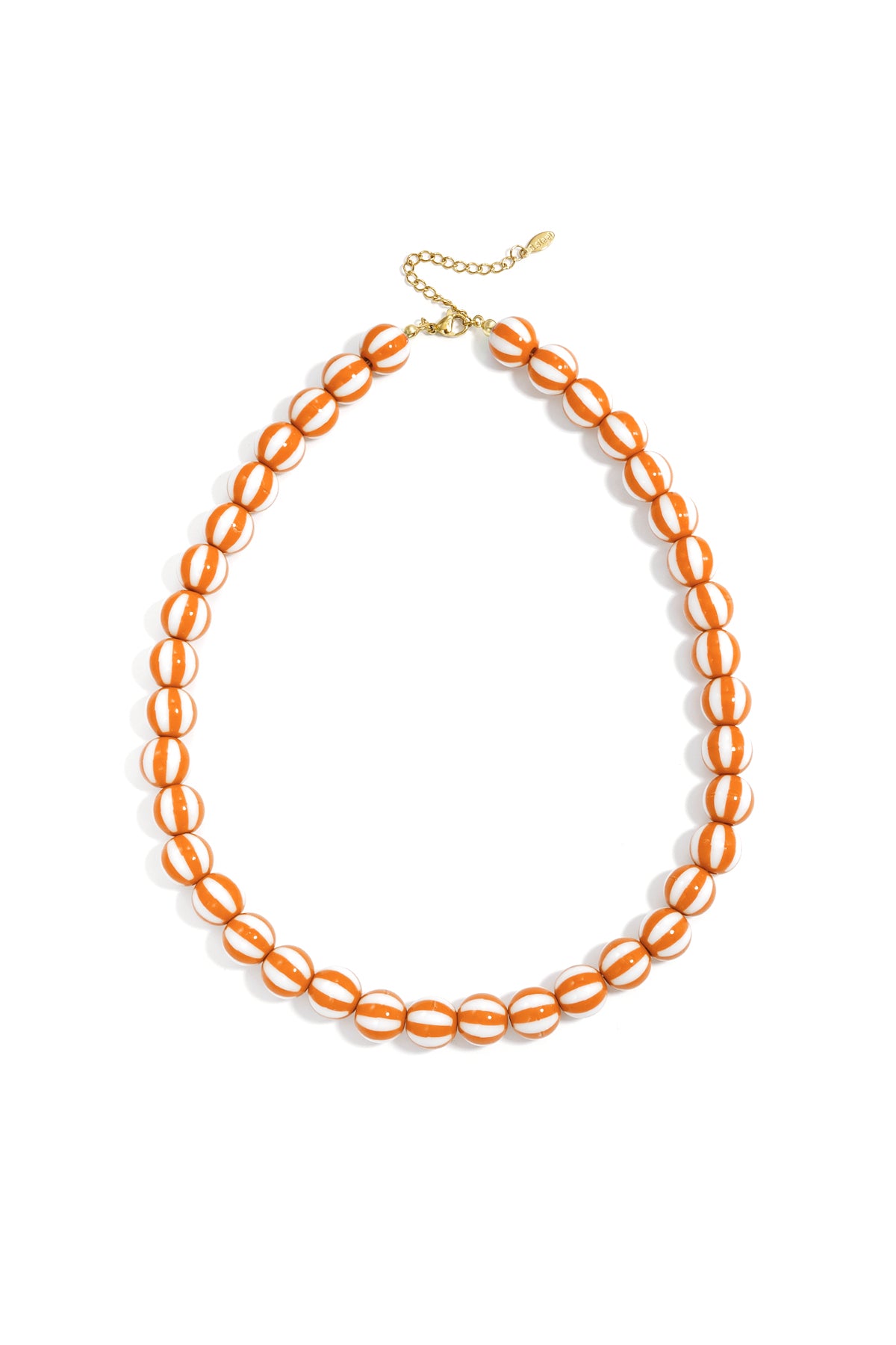 Acrylic Beaded Necklace for Women - Multi-Colored - Playful
