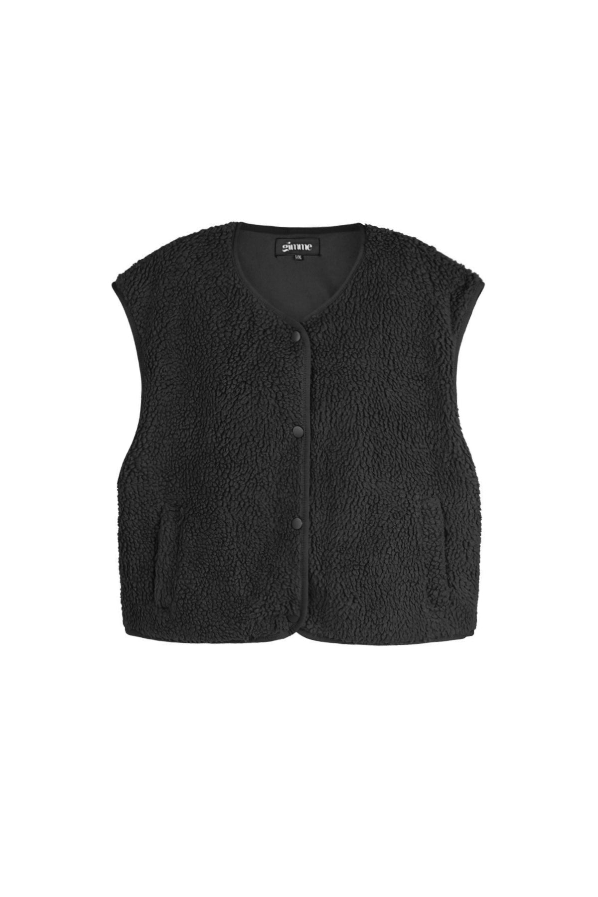 Gilet pour femmes avec encolure ronde et coupe ajustée