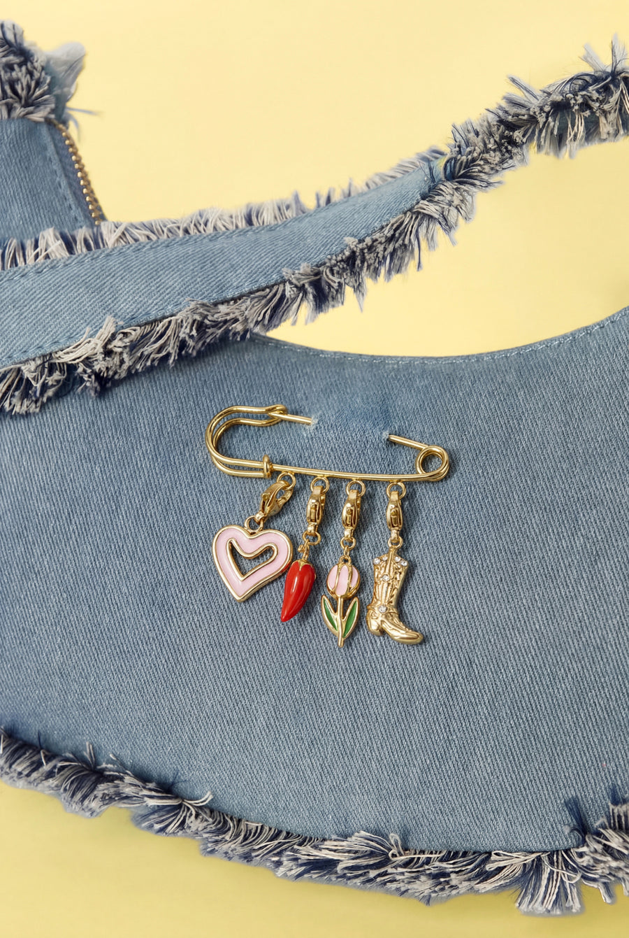 Broche 4 DIY charms
