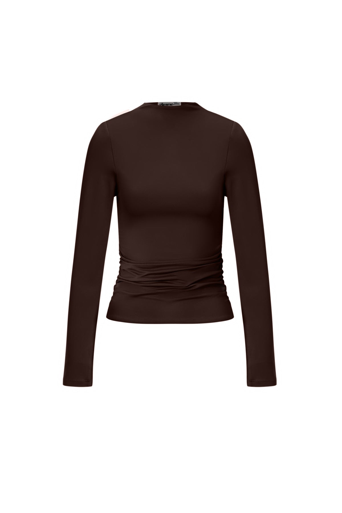Dames top met lange mouwen van gebreid nylon – productfoto 10