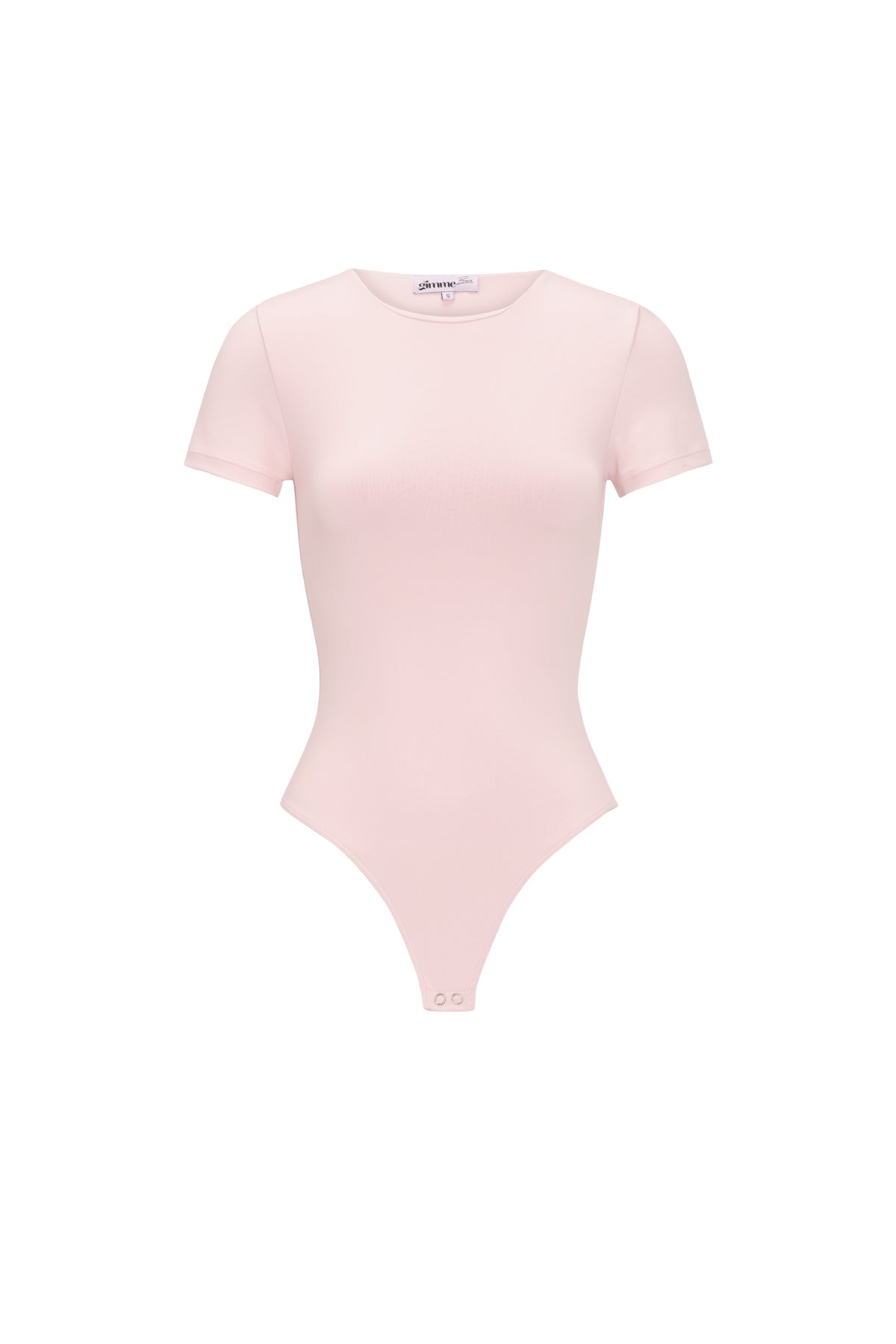 Dames basic T-shirt body van gebreid nylon – productfoto 13