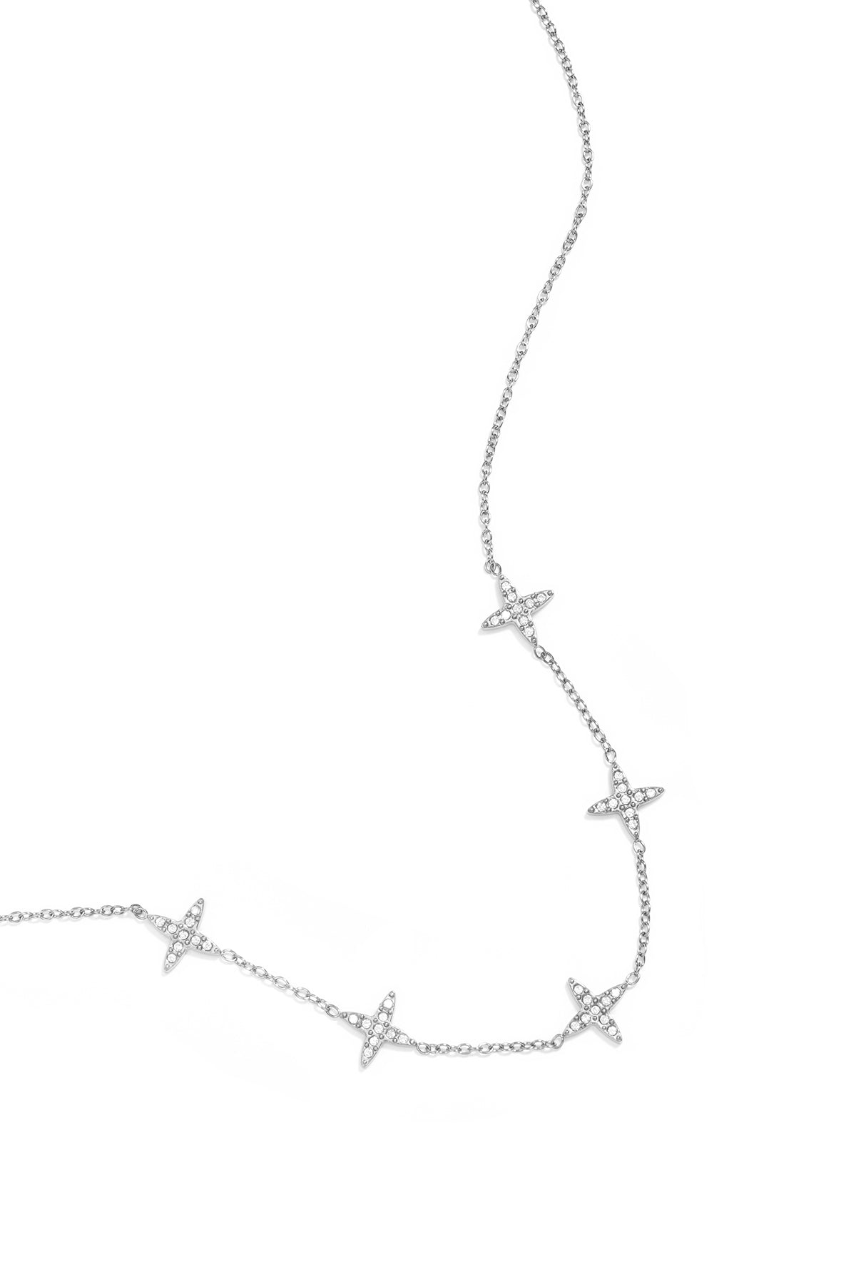 Chaîne à maillons pour femme en acier inoxydable avec motif trèfle – couleur or