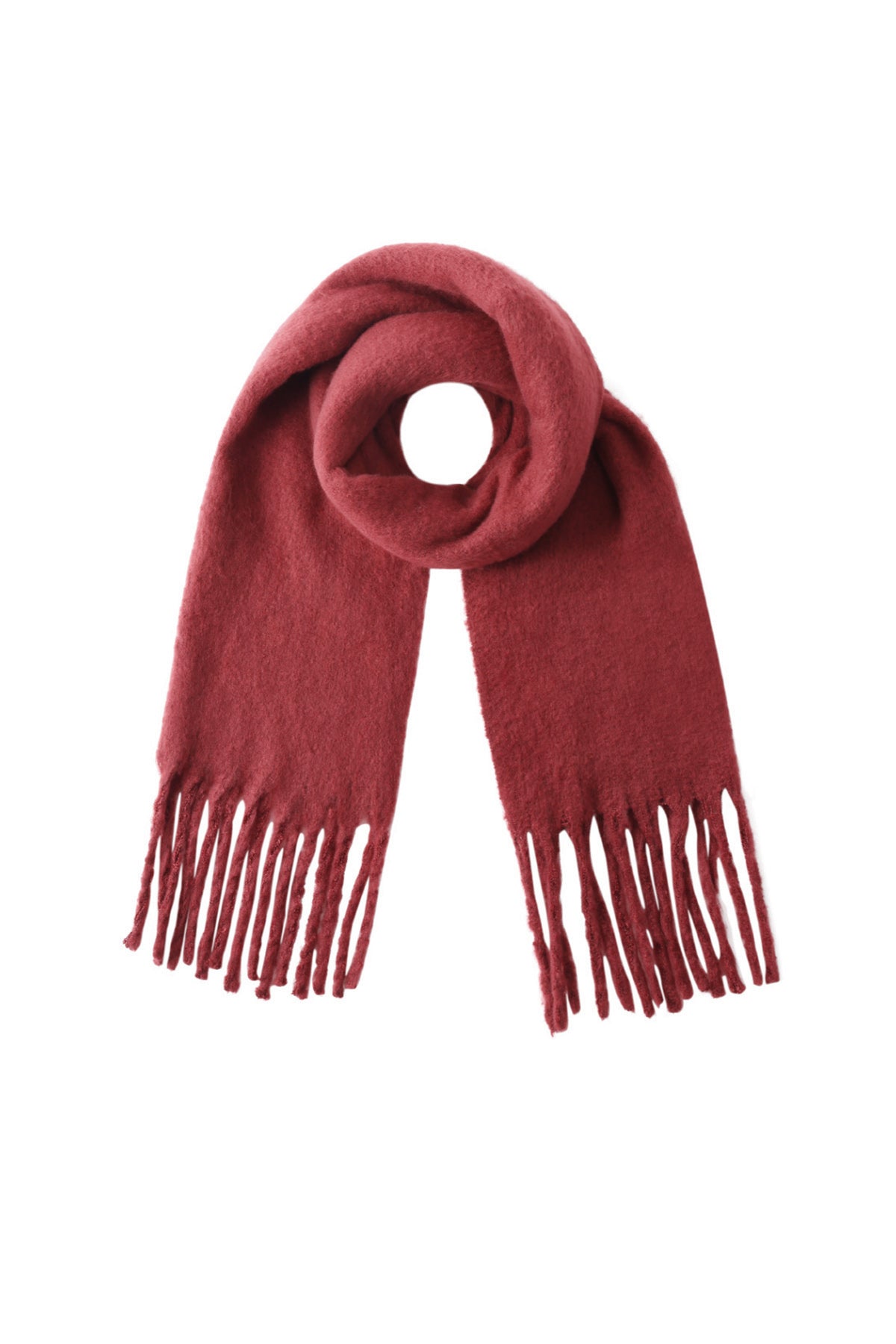 Women's winter scarf made of 100% polyester with a plain design – multiple colors – image 8