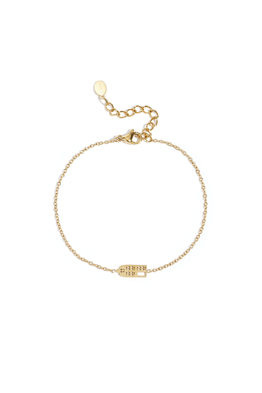 Bracelet à breloques pour femme en acier inoxydable 304 motif dessin animé – doré et argenté