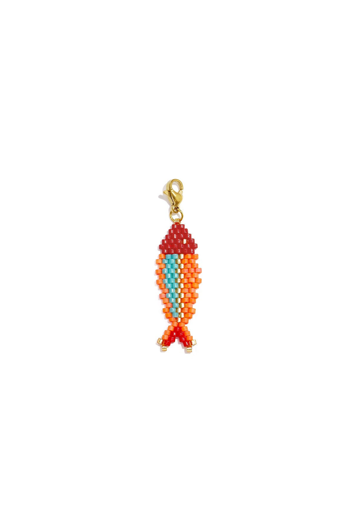 Composant de bijou en verre avec motif poisson – plusieurs couleurs