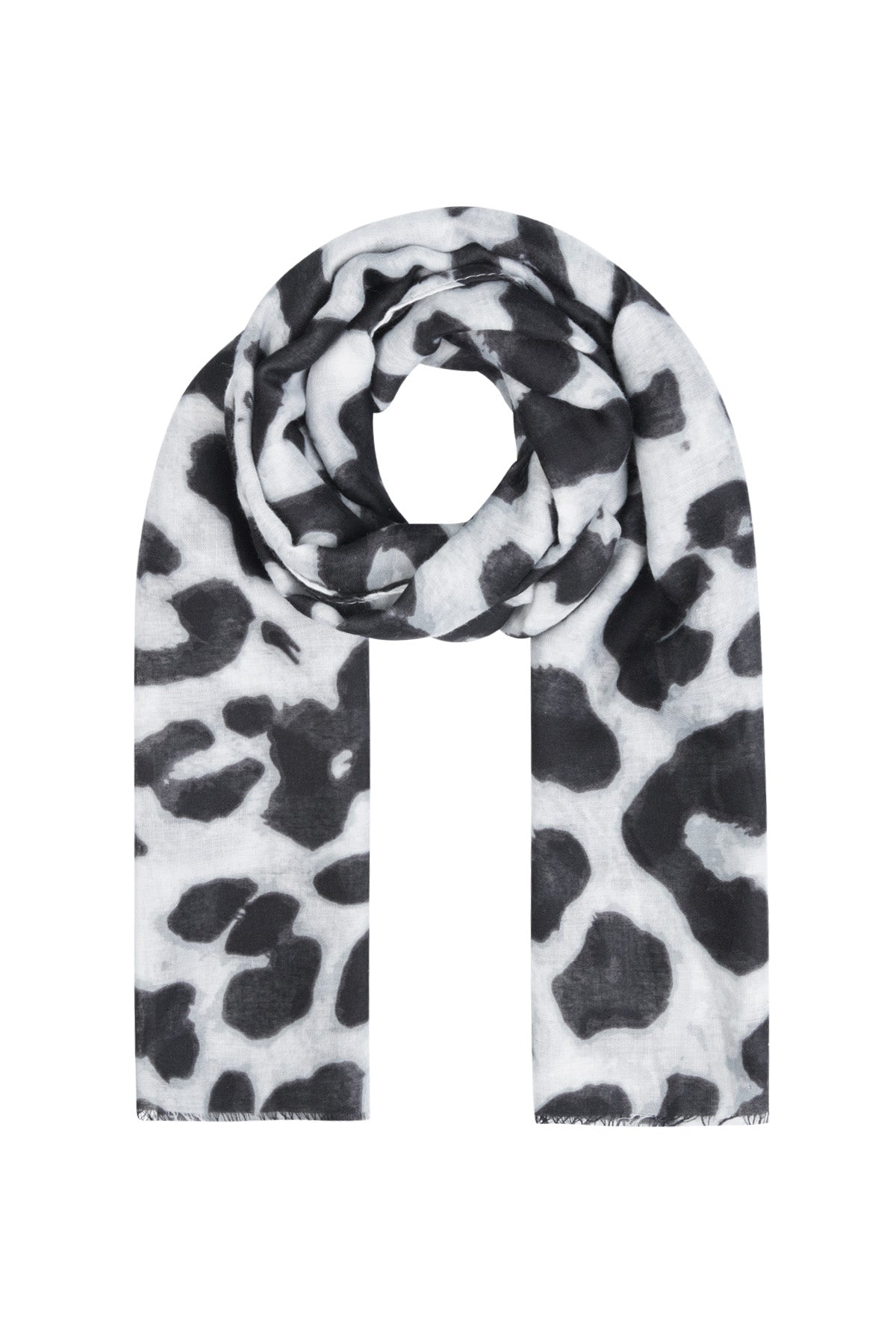 Foulard d'été en polyester pour femme – beige et gris