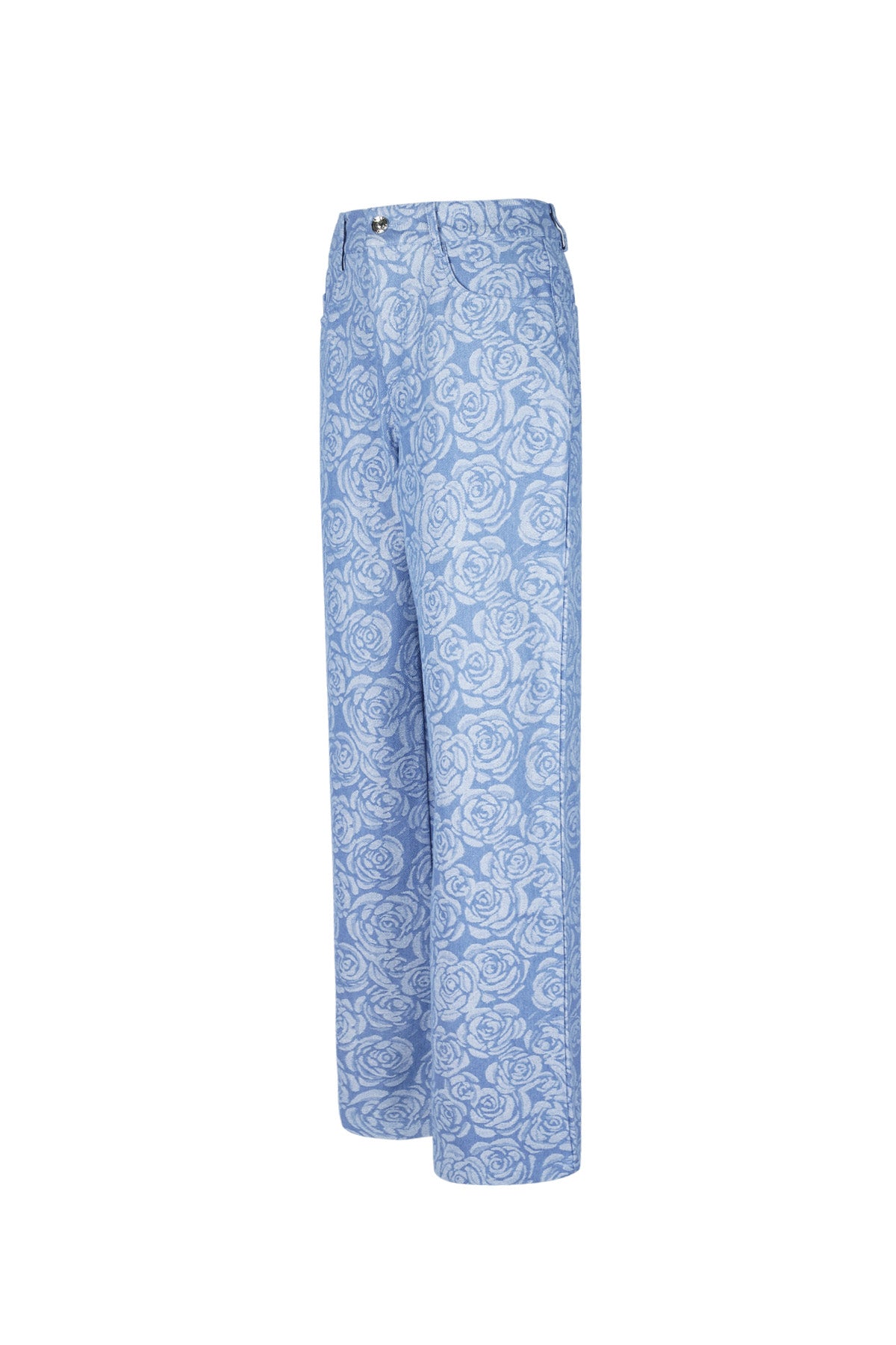 Jean droit imprimé floral pour femme – photo 8