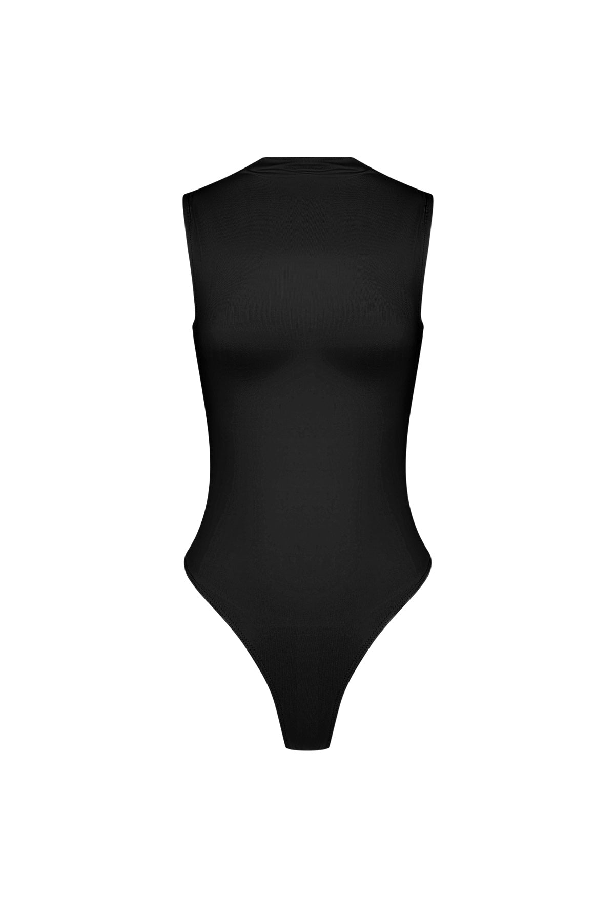 Elastische Tricot Vrouwen Body High Neck Minimalistisch Ontwerp
