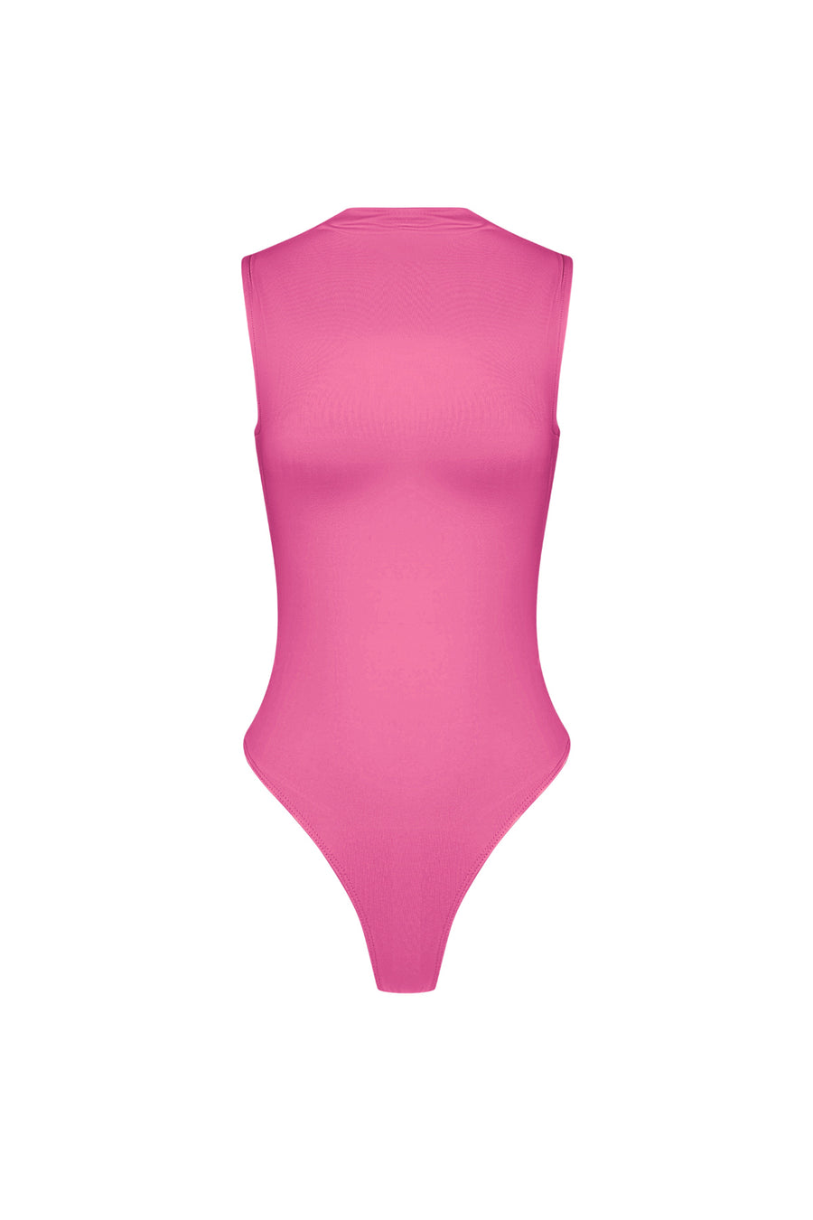 Elastische Tricot Vrouwen Body High Neck Minimalistisch Ontwerp