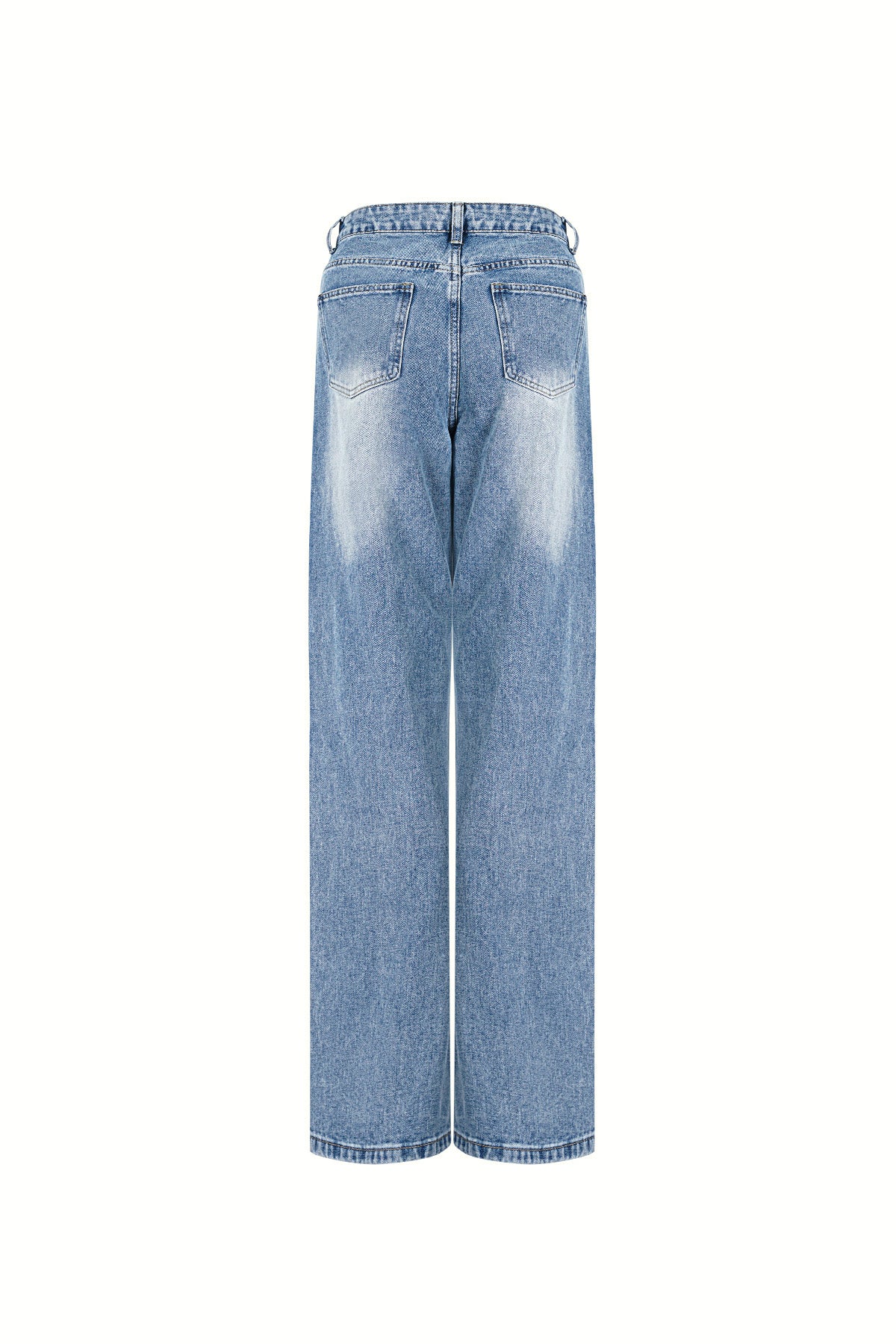 Women's straight-leg jeans with destroyed details – image 7