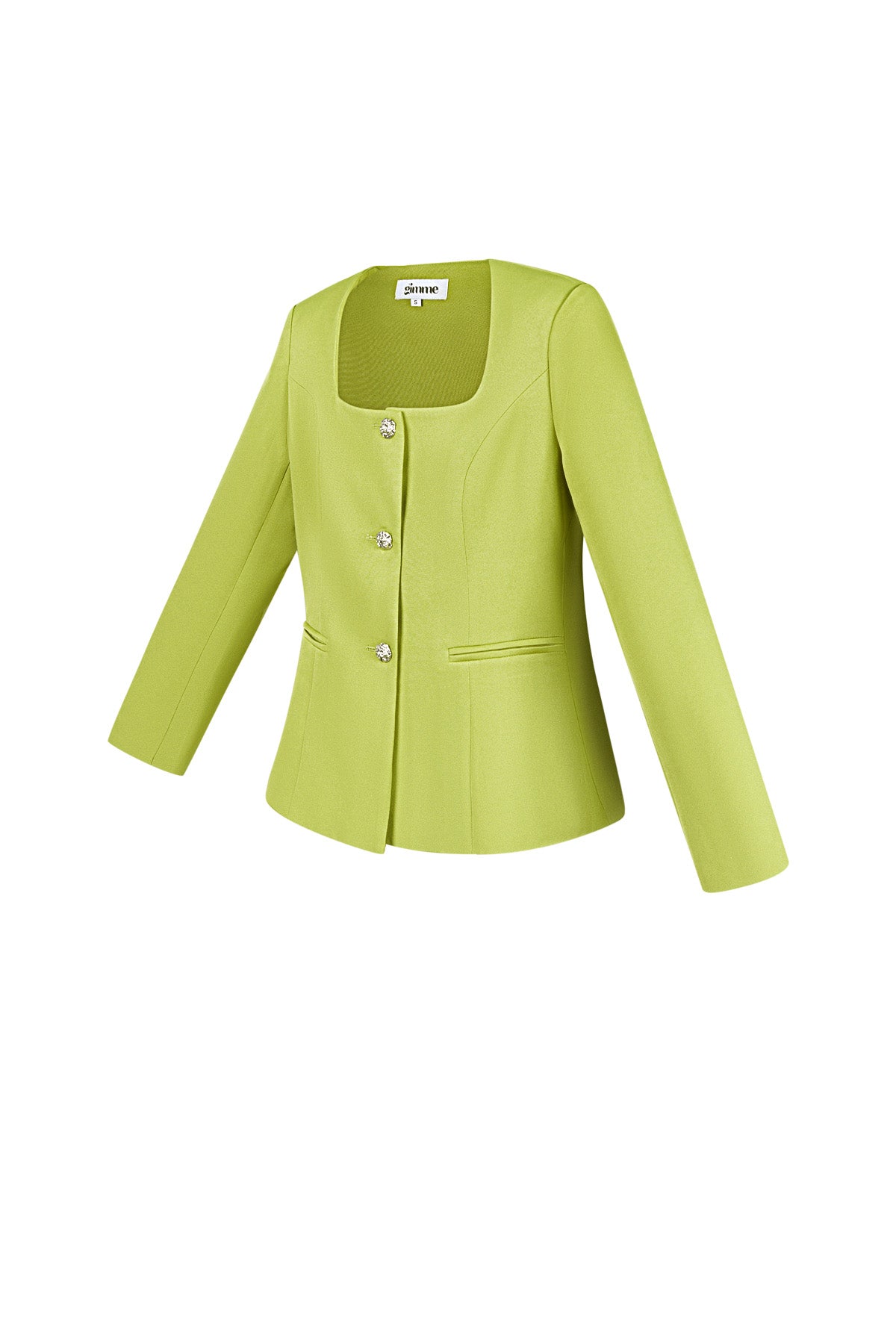 Blazer cintré à col carré pour femme – photo 5