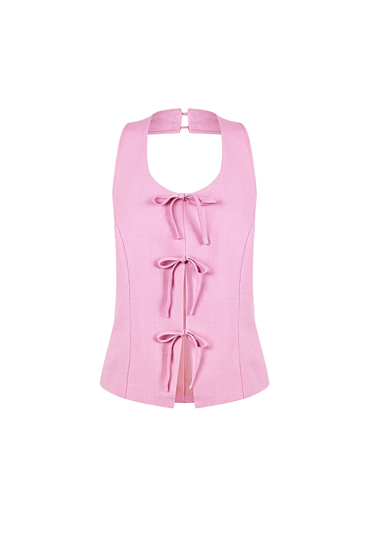 Dames casual mouwloze top met strikdetail – productfoto 11
