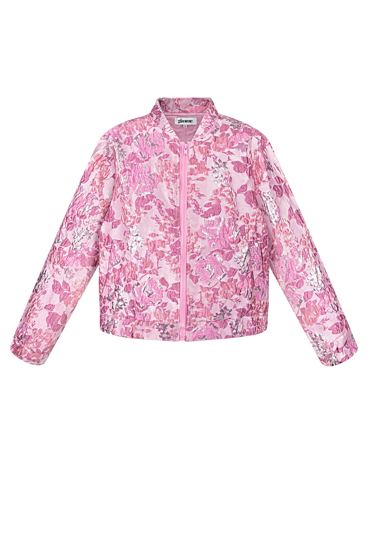 Veste courte à imprimé floral pour femme