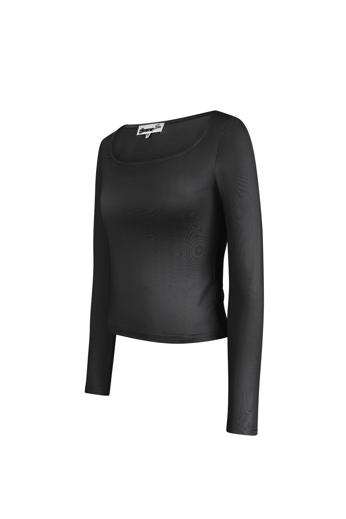 Crop top côtelé pour femme à col carré et coupe près du corps – photo 3