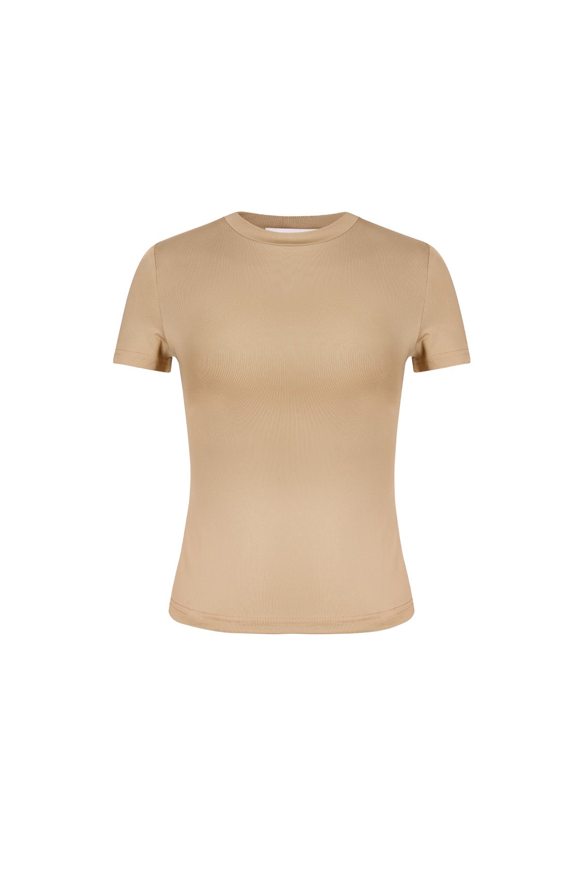 Short-sleeved top with a slim fit