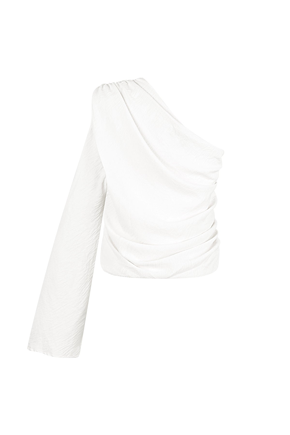 Haut asymétrique à une épaule et manches longues pour femme – photo 5