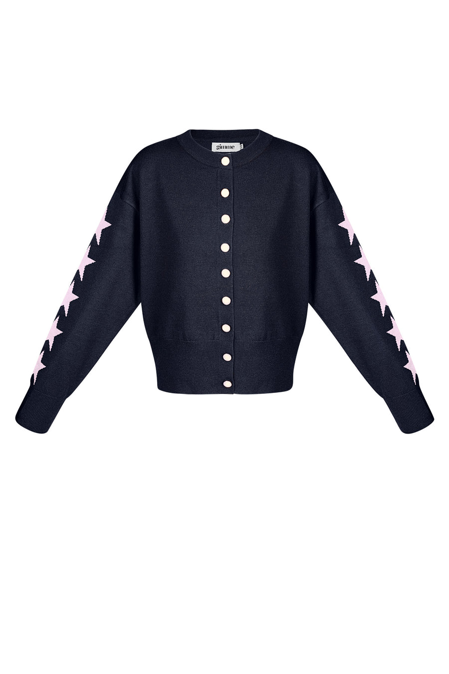 Viscose Gebreide Cardigan Vrouwen Kort Model Sterrenpatroon