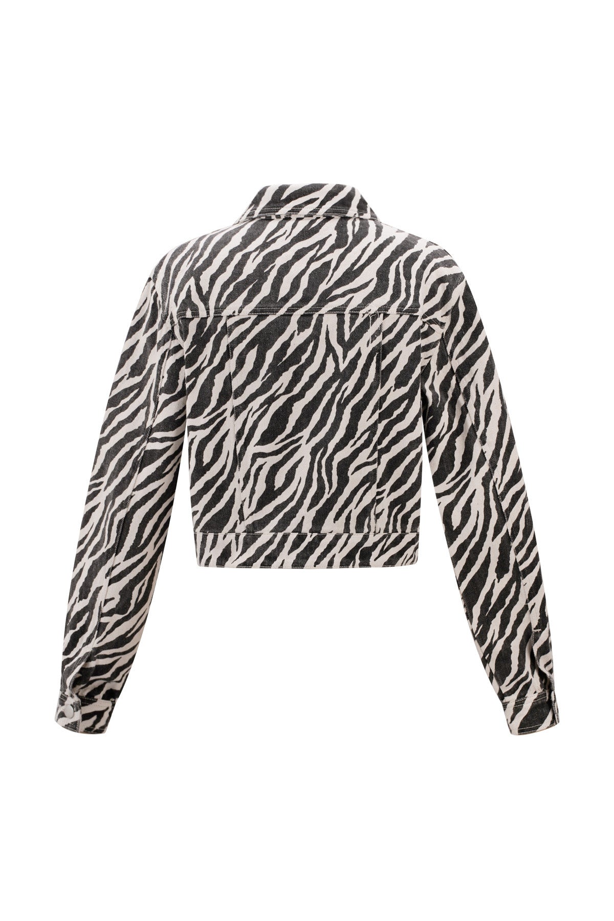 Veste pour femme imprimée animal – noire – photo 10