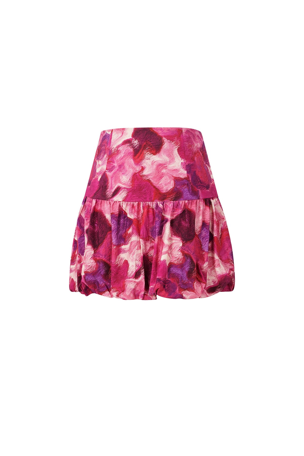 Mini-jupe à volants pour femme – fuchsia – photo 5