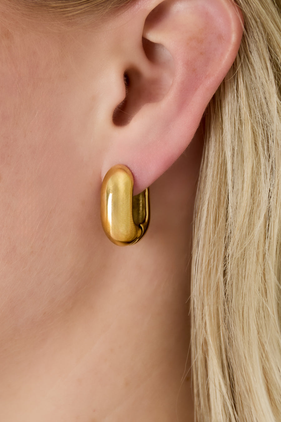 Boucles d'oreilles pour femmes en acier inoxydable 304, de forme organique et rectangulaire
