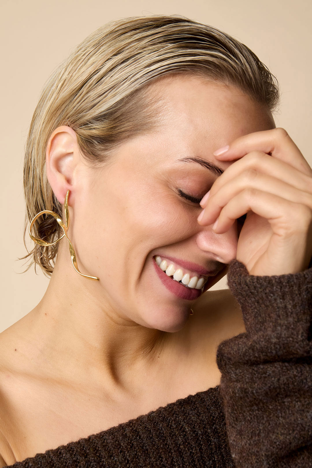Oorbellen in de vorm van een stud, Casual Daily Simple Series, Damessieraden