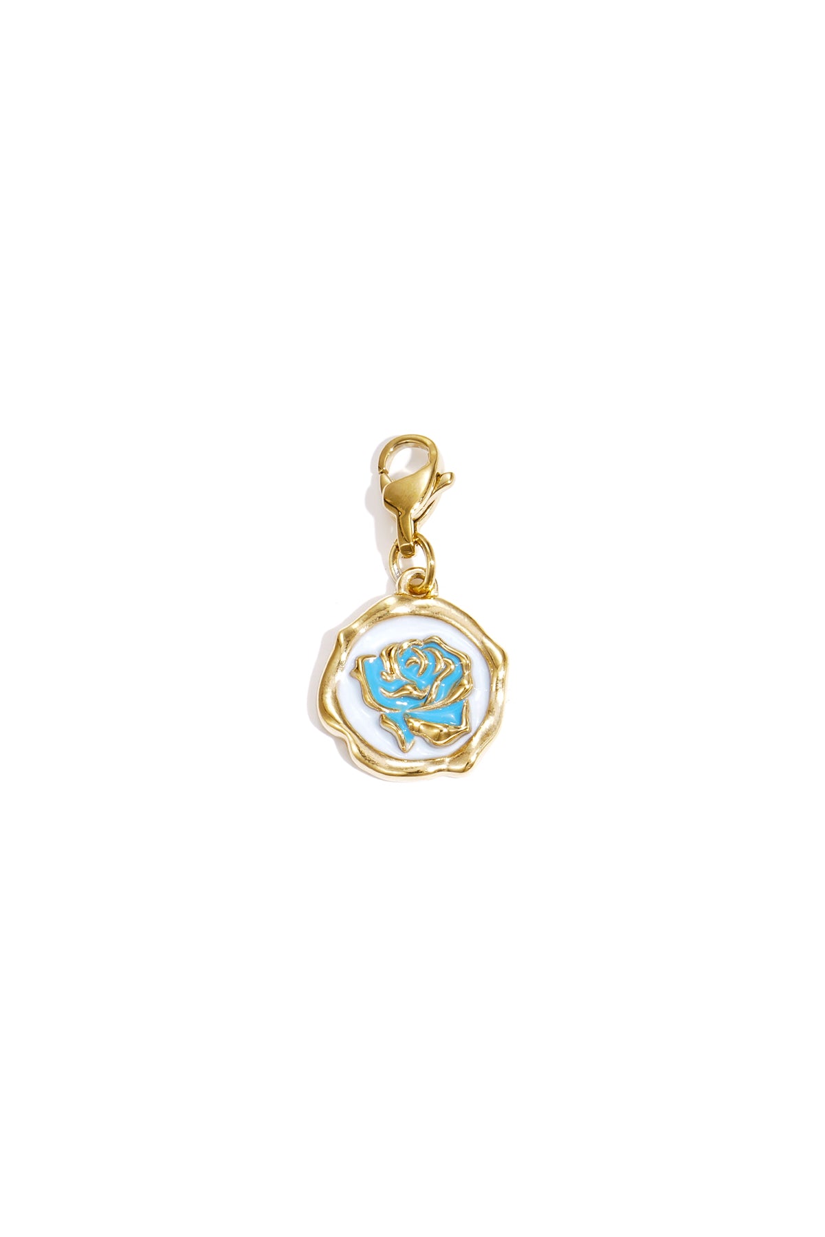 Composant de bijou en acier inoxydable avec motif floral – plusieurs couleurs