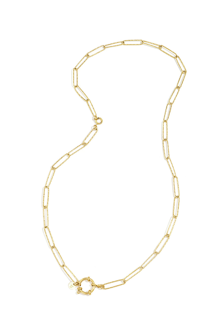 2-in-1 ketting en armband met gestructureerde schakels