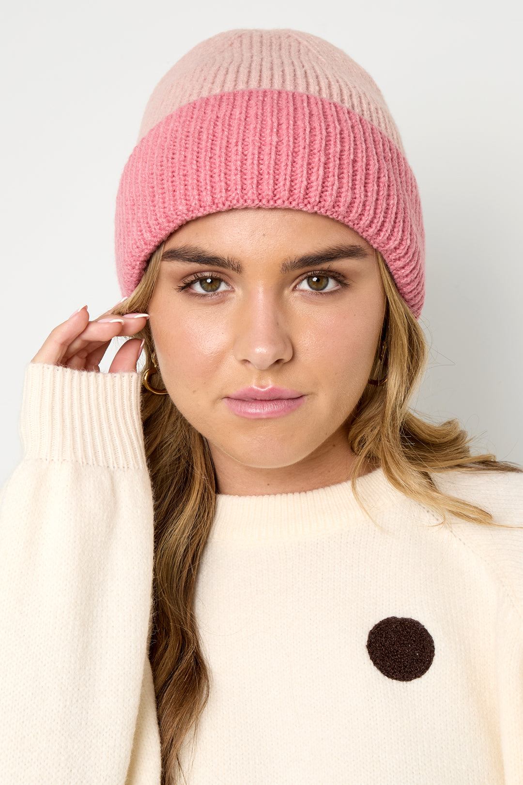 Chapeau pour femme 100 % polyester avec mélange de couleurs – plusieurs coloris – photo 2