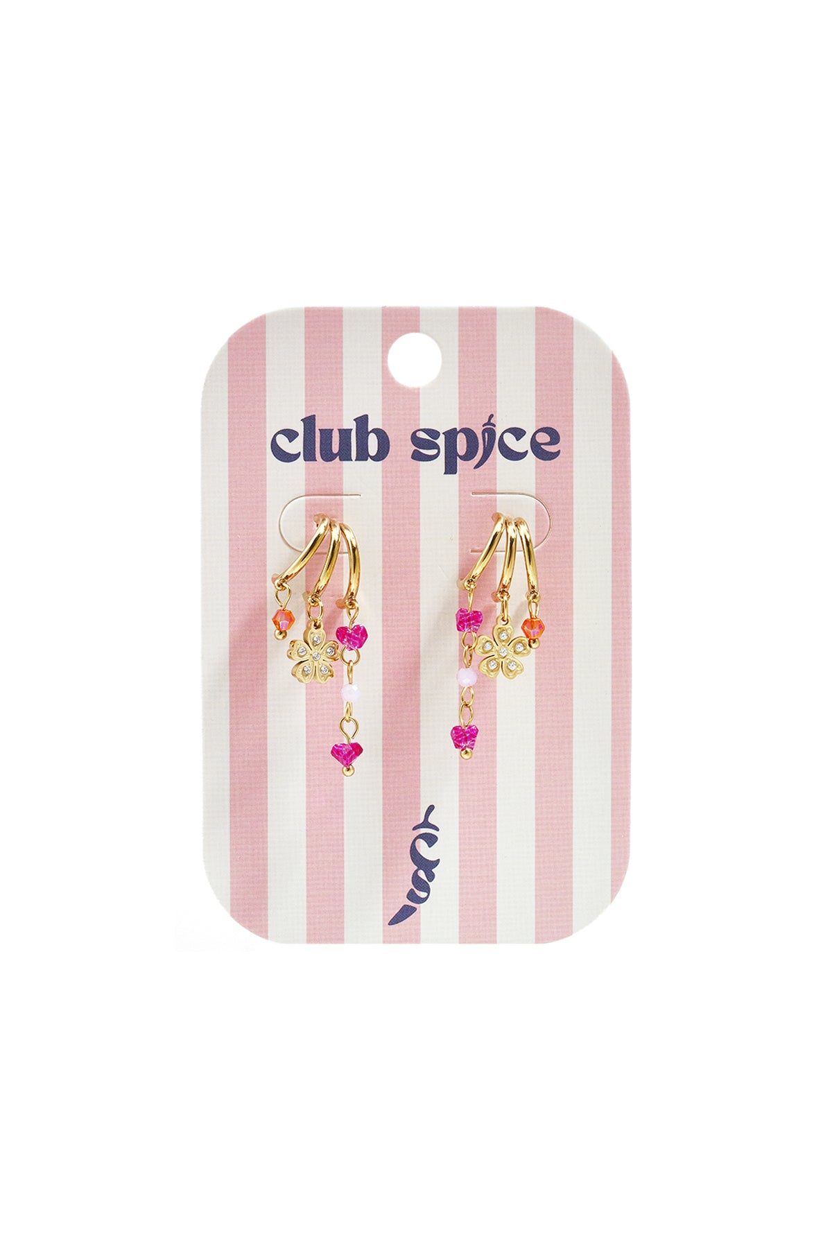 Boucles d'oreilles pendantes en acier inoxydable avec motif floral pour femmes - plaqué or – photo 3