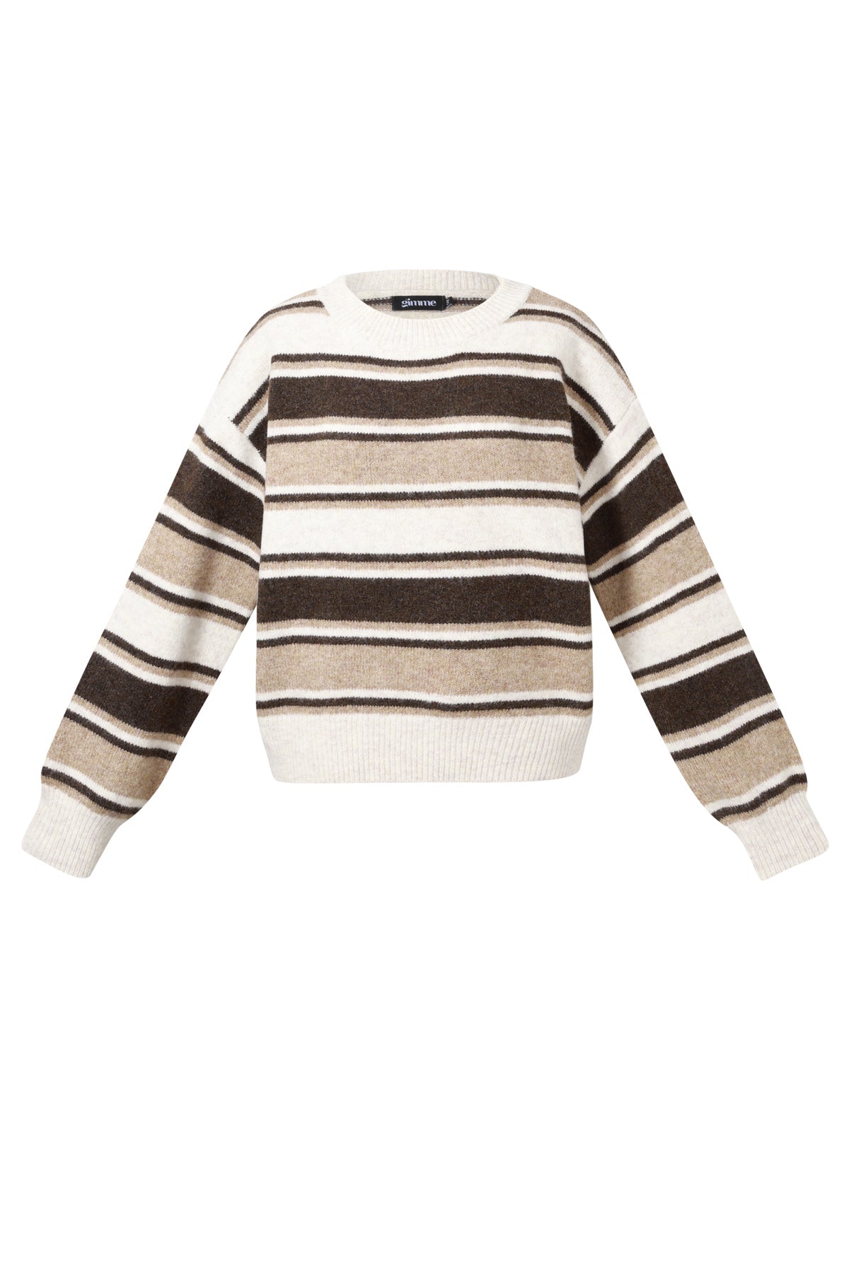 Dames Lola gebreide trui van polyester met strepen – productfoto 11
