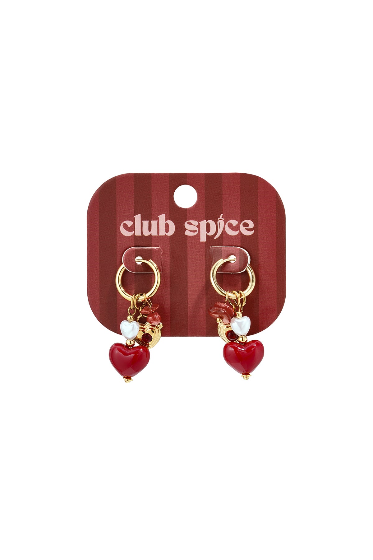 Boucles d'oreilles pendantes perlées pour femme en acier inoxydable, acrylique, strass, ABS, pierre avec forme de cœur – marron – photo 3