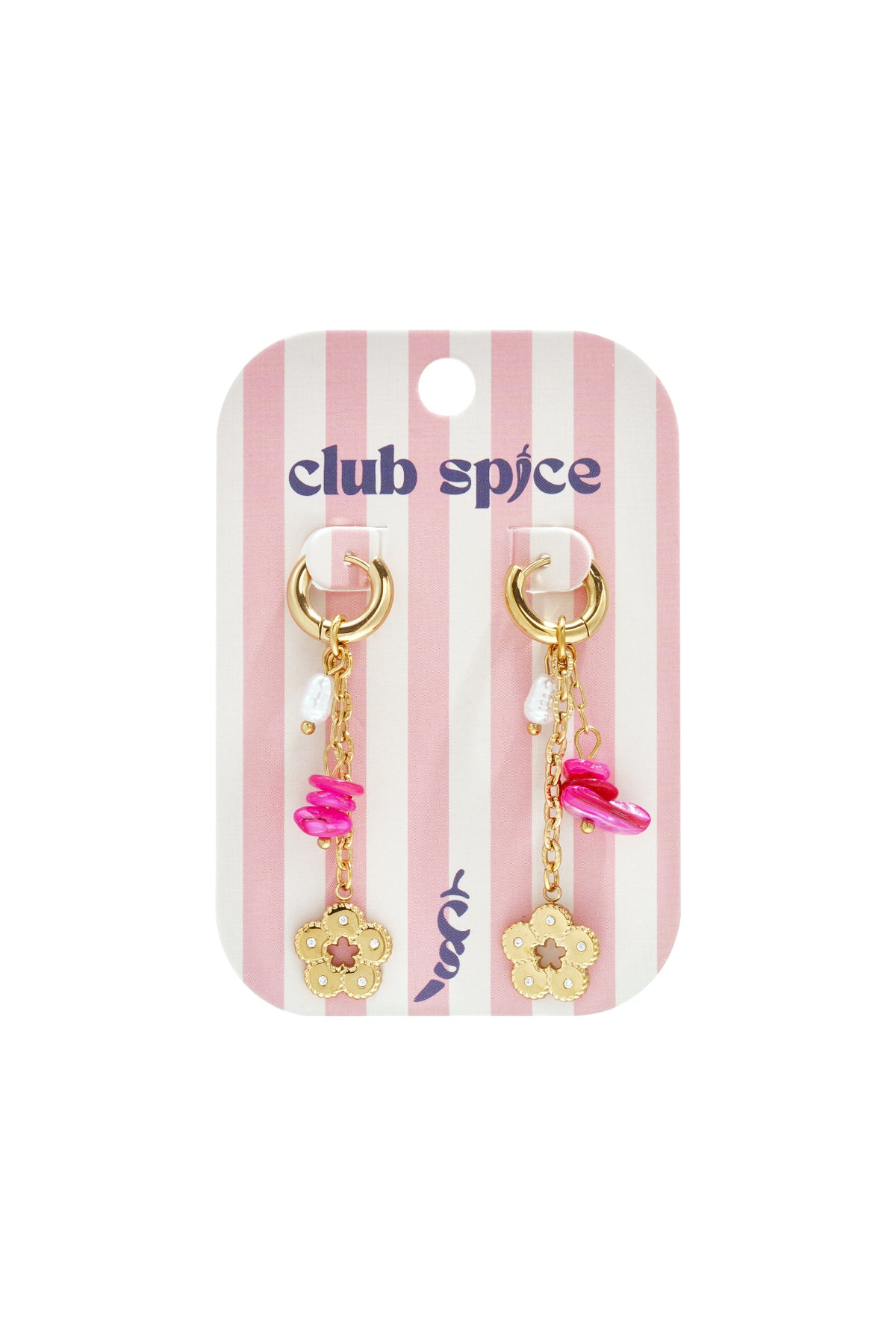 Boucles d'oreilles pendantes perlées pour femmes en acier inoxydable, zircon, ABS, coquillage à motif floral – couleur or – photo 2