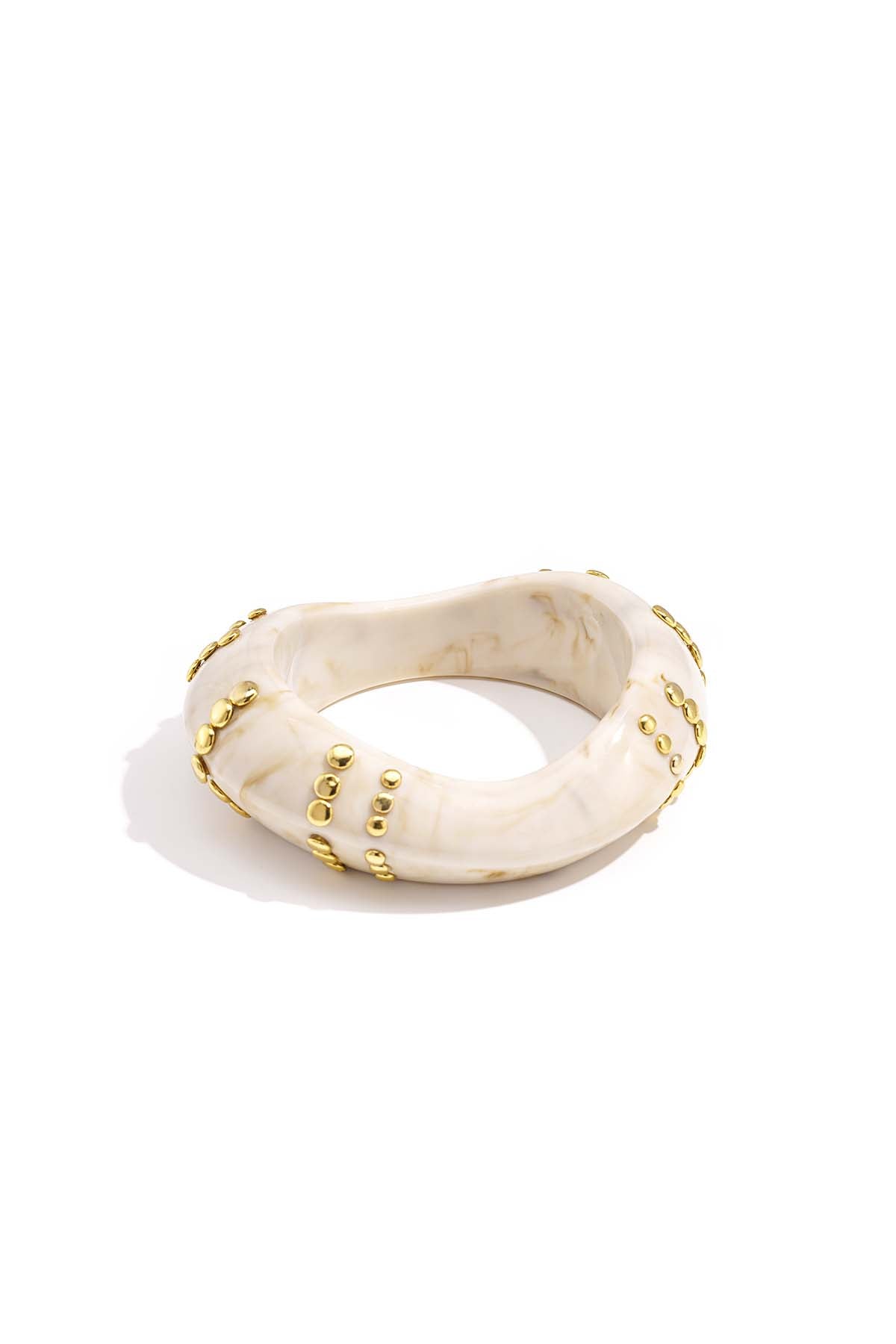 Bracelet jonc pour femme en résine de forme ronde – plusieurs coloris