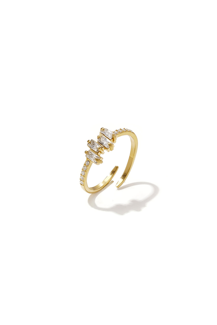Minimalistische ringen van roestvrij staal met geometrische vormen, eenvoudige, alledaagse serie voor dames.