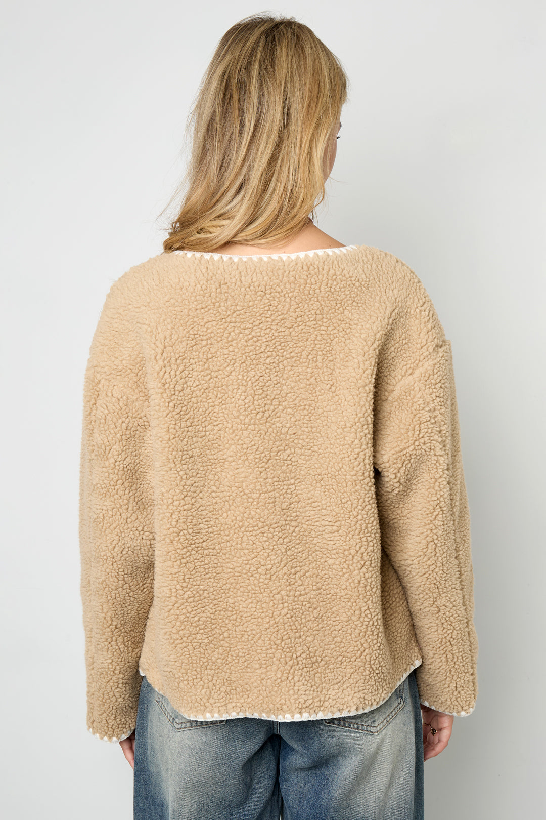Dames Zoe jacket van polyester met kleurcontrast – productfoto 6