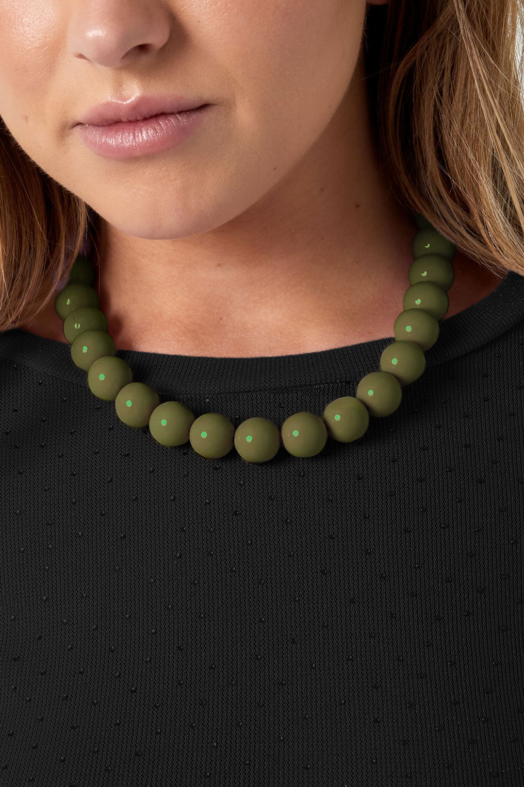 Collier de perles pour femmes en résine – multicolore – créatif – photo 5