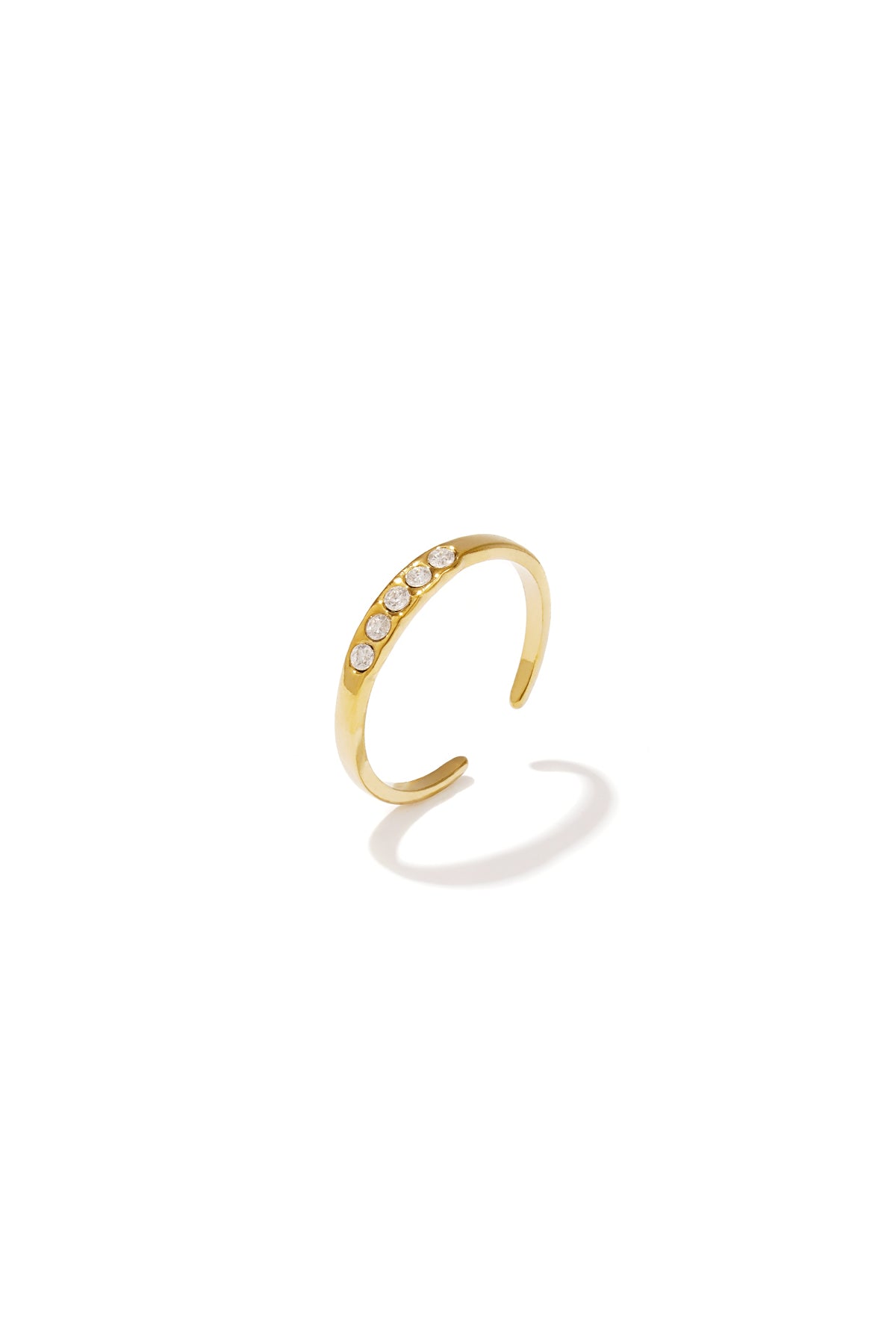 Ring met steentjes -Stainless Steel