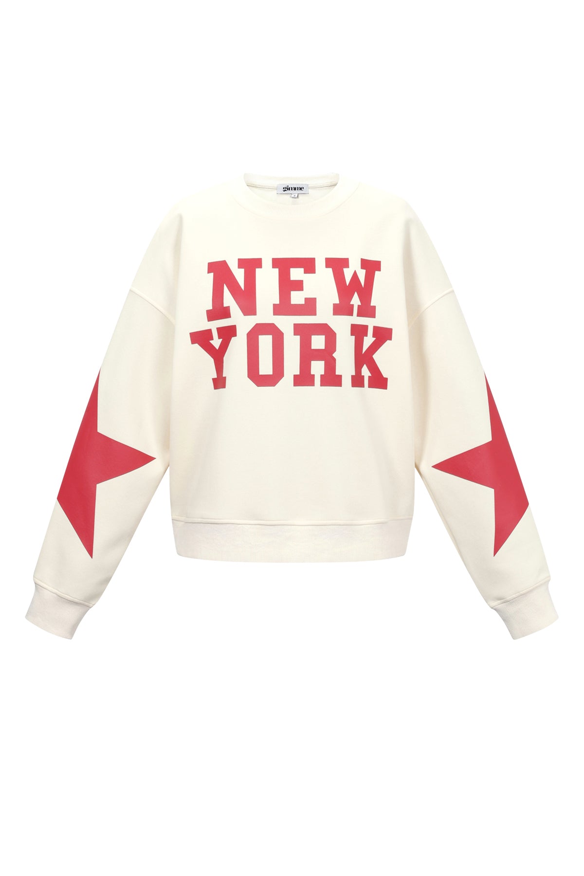 Dames New York sweater van katoen met ster – productfoto 11