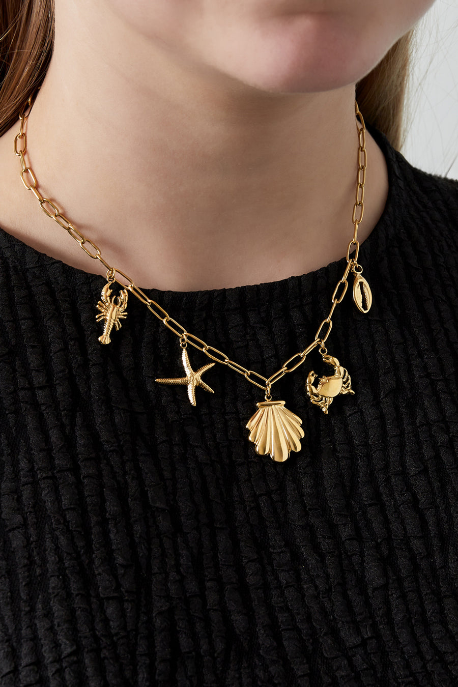 Beachy ketting - zilverkleur