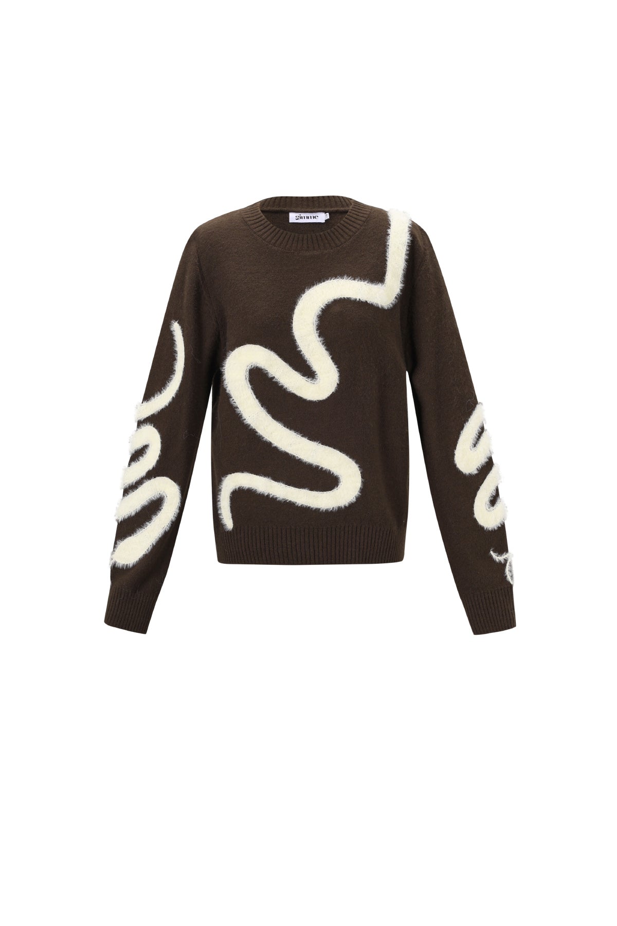 Gebreide Polyestervezel Vrouwen Truien Casual Kleurcontrast
