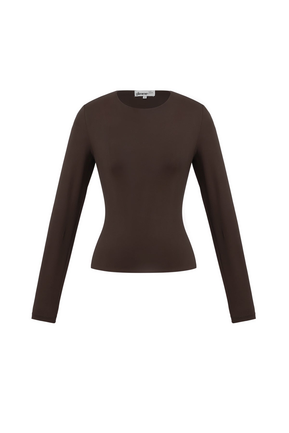 Dames basic top met lange mouwen in vijf kleuren