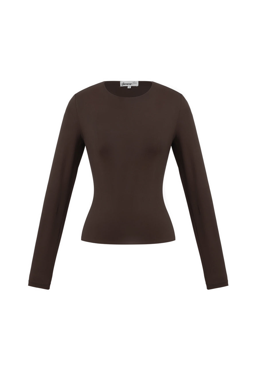 Dames basic top met lange mouwen in vijf kleuren