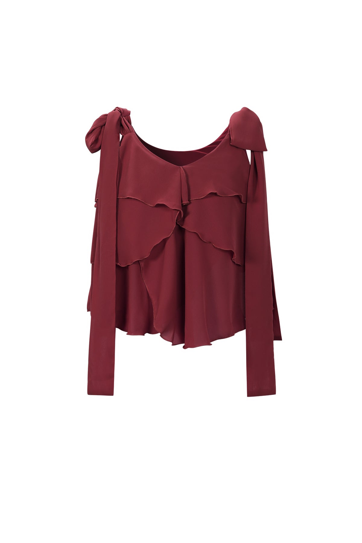 Mouwloze dames top met ruches – productfoto 11