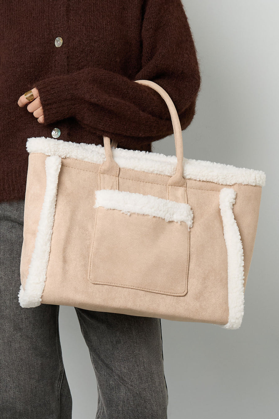 Cabas 100 % coton – plusieurs coloris – décontracté pour usage quotidien