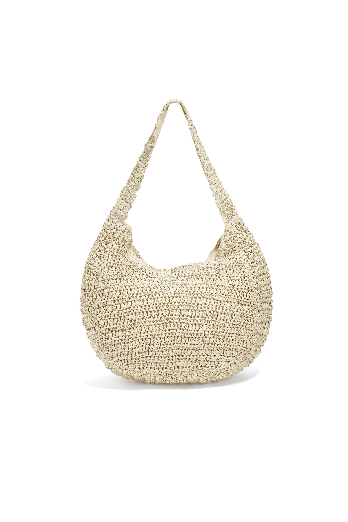 Sac de plage 100 % papier au design uni et détail tressé avec fermeture éclair