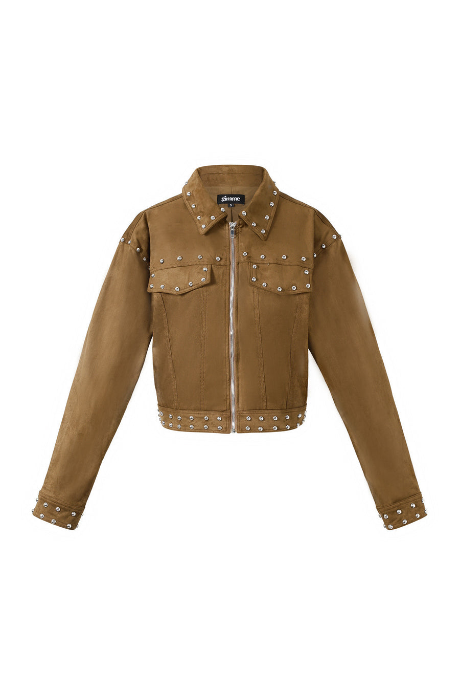 Dames kort statement jacket van geweven polyester