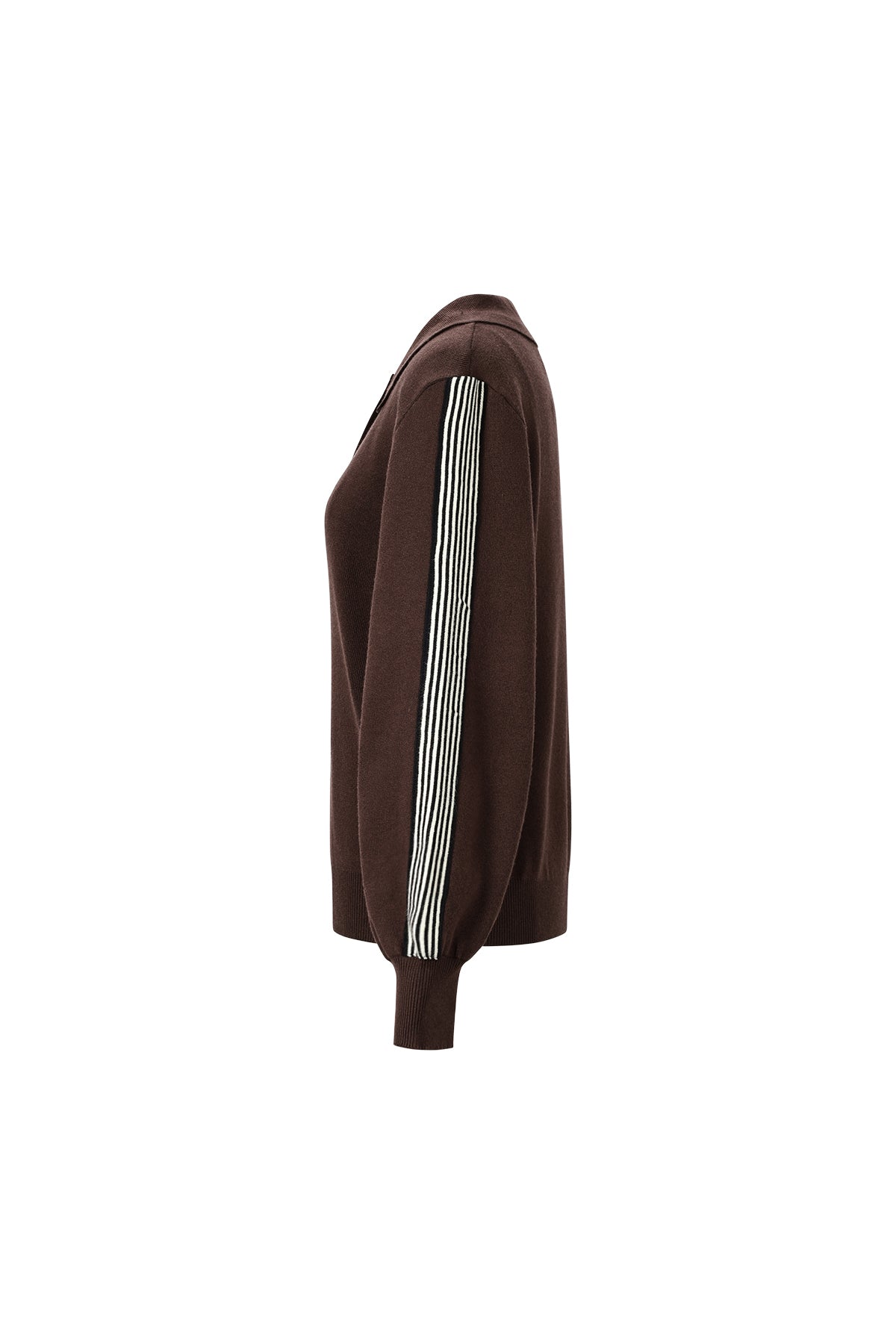 Dames gebreide trui met kleurcontrast – productfoto 11