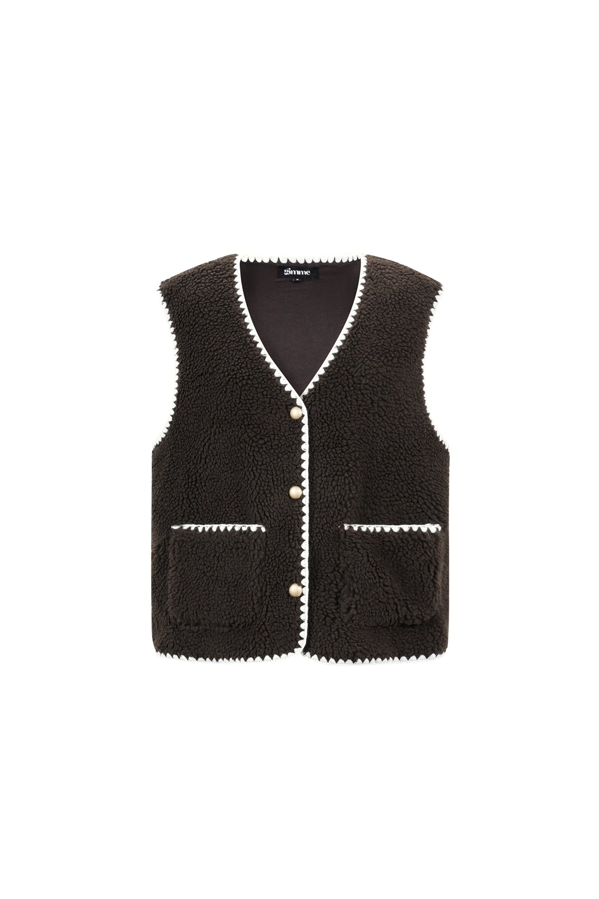 Dames Zoe gilet van polyester met kleurcontrast