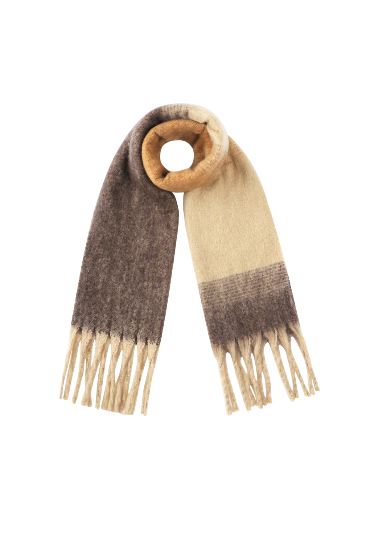 Écharpe d'hiver pour femme 100 % polyester avec mélange de couleurs – plusieurs couleurs